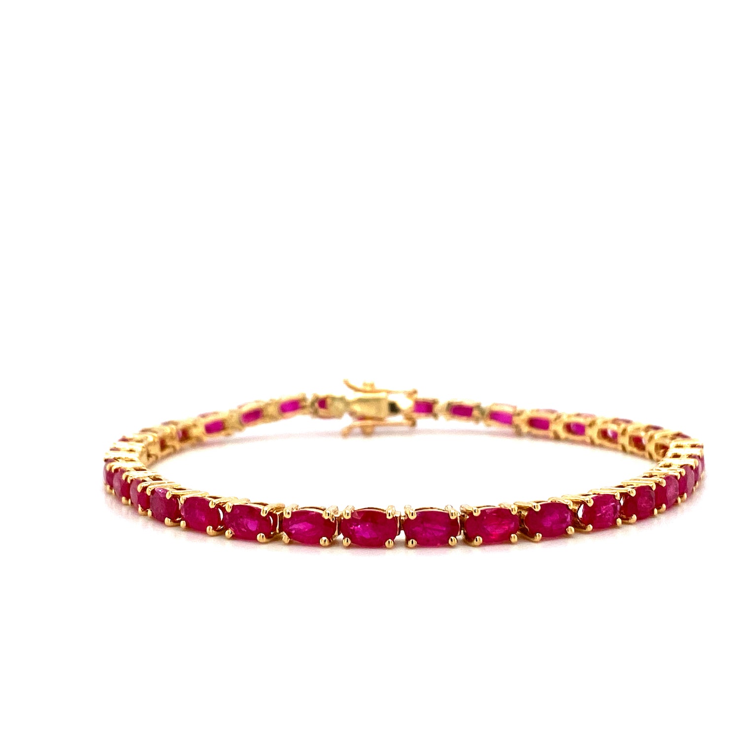 Gemstone & Diamond Bracelet - 76842NBADFRRBWG – National Jewelry Company